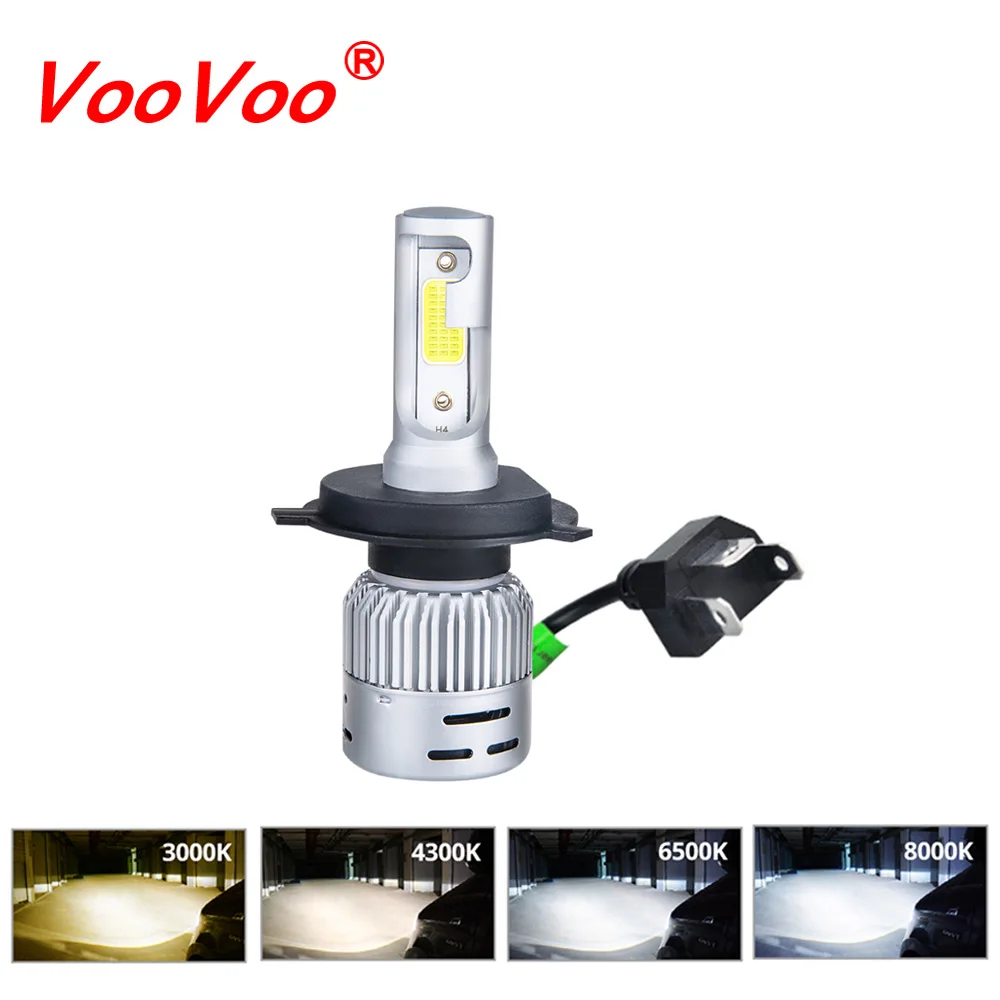 VooVoo H4 светодиодный светильник для мотоцикла HS1 скутера Hi/Lo 4300K 6500K фара 3000K 8000K DC 12V| |