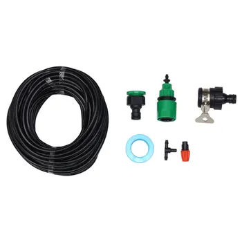

1 Set Gardening Drip Irrigation Kit DIY Drip Irrigation System Set Automatic Watering Flower Atomizing Kit Plastic Garden Irriga