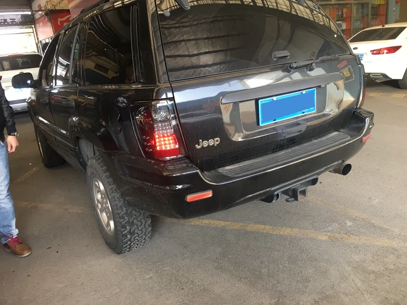 Автомобильный Стайлинг для jeep Grand Cherokee хвост светильник сборки 99-04 для Grand Cherokee задний Автомобильный свет, светодиодные задние фонари светильник с 2 шт