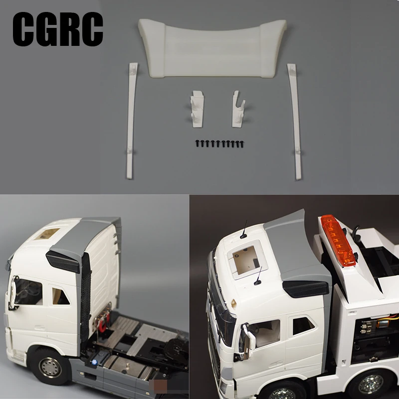 Комплект спойлера ДЛЯ высокой крыши с узким кузовом для 1/14 VOLVO Tamiya RC Truck Car FH16 750 56360