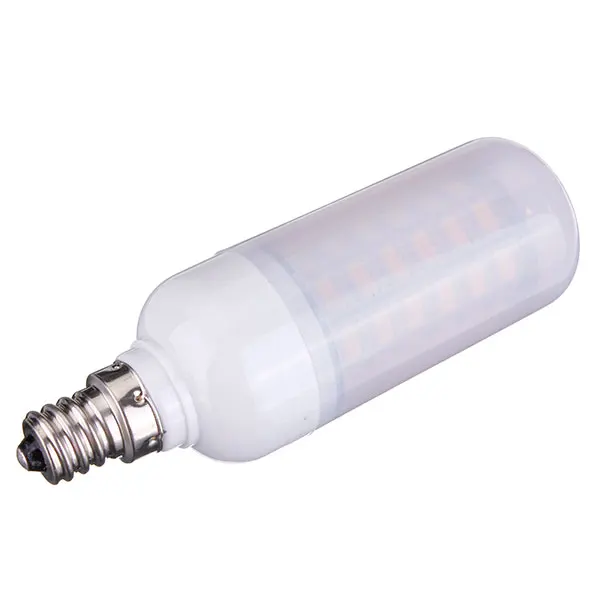 E12 6W светодиодный лампы 880LM 56SMD 5730 AC 220V светодиодный кукурузные лампы с матовой крышкой