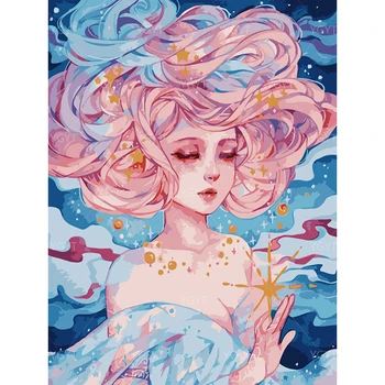 

Painting Beauty Full Round Drill DIY Diamond 5D Embroidery Handicraft Picture Abstract Wall Art Home Decor Cross Stitch Gifts