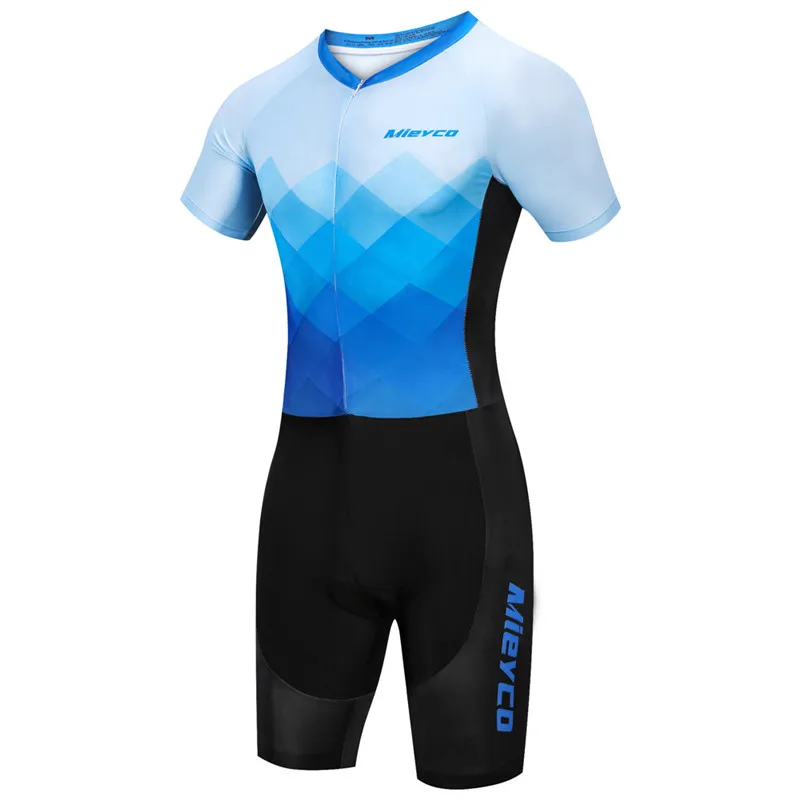 Pro триатлонный костюм Одежда для велоспорта человек MTB горный велосипед Велоспорт Джерси Набор для верховой езды плавание бег кожи костюм Ropa Ciclismo - Цвет: 10