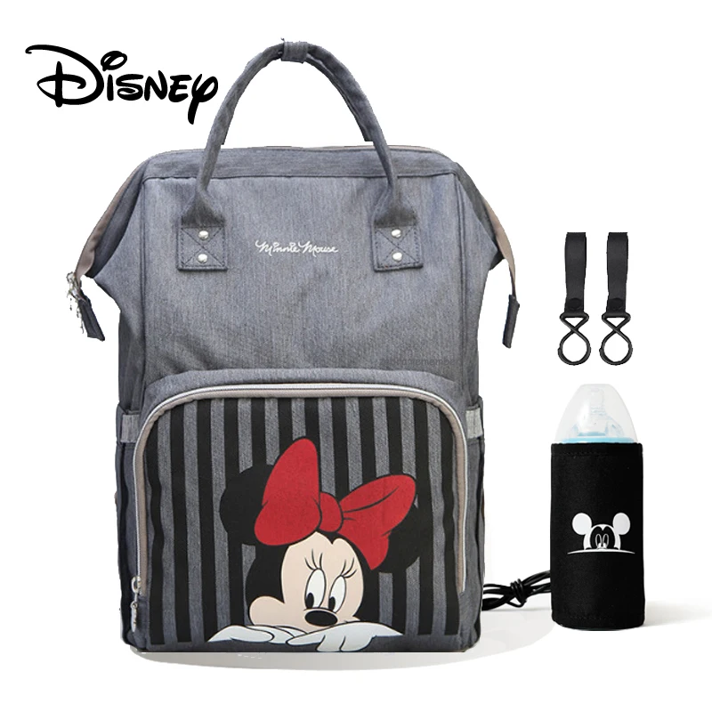 Настоящий рюкзак disney, сумка для подгузников, сумка для подгузников, сумки для подгузников, коляска, USB нагрев, для беременных, для ухода за ребенком, сумка для подгузников, дорожная сумка