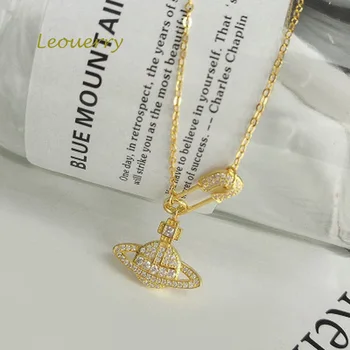 

Leouerry 925 Sterling Silver Cosmic Planet Clavicle Chain Necklace Original Creative Paper Clip Necklaces for Women Jewelry Gift