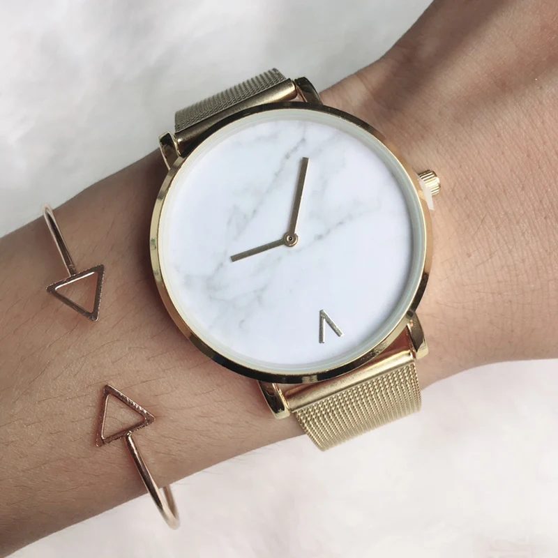 Brand-Creative-Mesh-Band-Marble-Quartz-Watch-Casual-Women-Stainless-Steel-Wristwatches-Relogio-Feminino-Drop-Shipping (2)