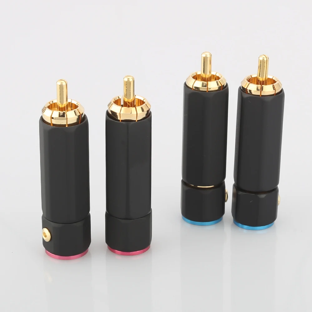 50 шт. в партии Unprint RCA Штекер кабель мужской разъем для diy аудио-видео кабель штекер RCA не разъем под пайку разъем