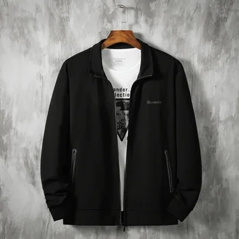 

Big Size Men Jacket Plus Fat plus Sports Coat Male Autumn Fat Man Loose Outerwear Extra Large Men's Wear Thin