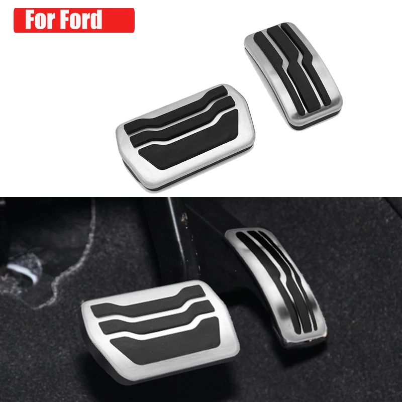 2Pcs/set Car Accelerator Pedal Brake Footrest Protection Cover Pad For Ford Focus 2 3 4 MK2 MK3 MK4 RS ST Kuga Escape | Автомобили и