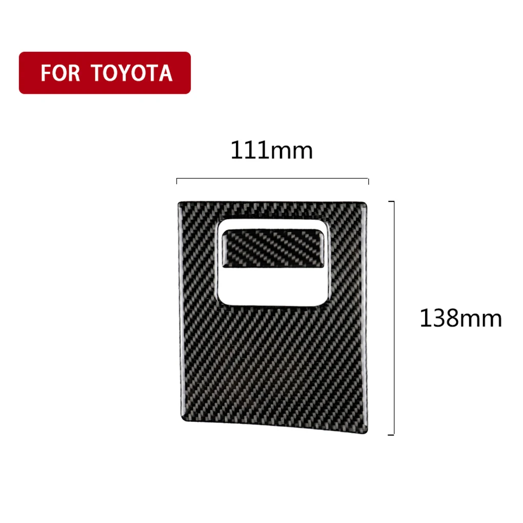 Замена для Toyota Camry- 2 шт./компл. перчатка коробка ручка Крышка отделка углеродного волокна Наклейка Декор - Название цвета: Черный
