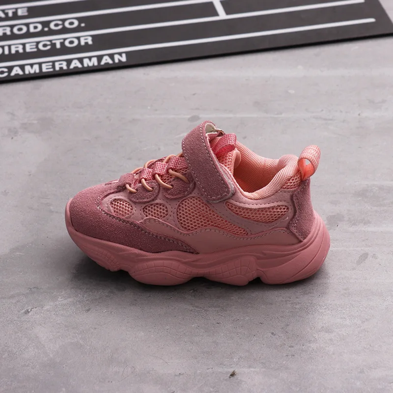 8502 pink Новинка; детская спортивная обувь из натуральной кожи для мальчиков и девочек; дышащая обувь для бега; детская обувь с высоким берцем; легкая мягкая обувь из ЭВА - Цвет: 8502 pink