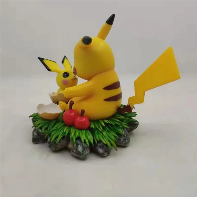 10 см GK Фэнтези Серии Яйцо Pika& Pichu Покемоны Фигурки игрушки милые комнаты Модель украшения подарок на день рождения для детей
