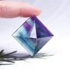 28-32mm Natural Crystal Pyramid Healing Crystal Crafts Rose Quartz Chakra Reiki Crystal Rainbow Fluorite Home Decor Point ► Photo 2/6