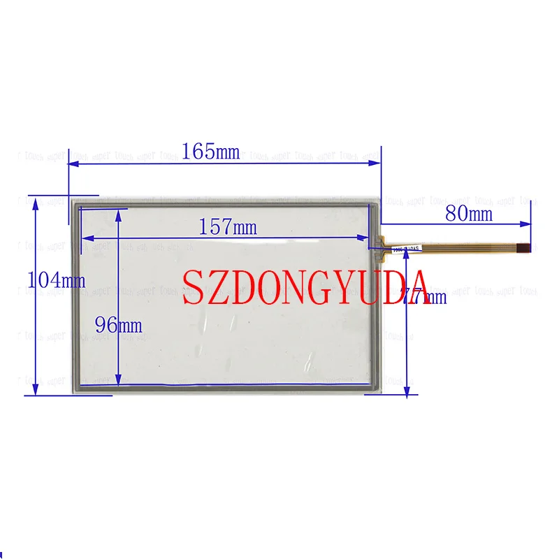 New Touchpad 165*104 7 Inch 4-line For Hyundai H-CCR2701 Touch Screen Digitizer Glass Panel Sensor | Компьютеры и офис