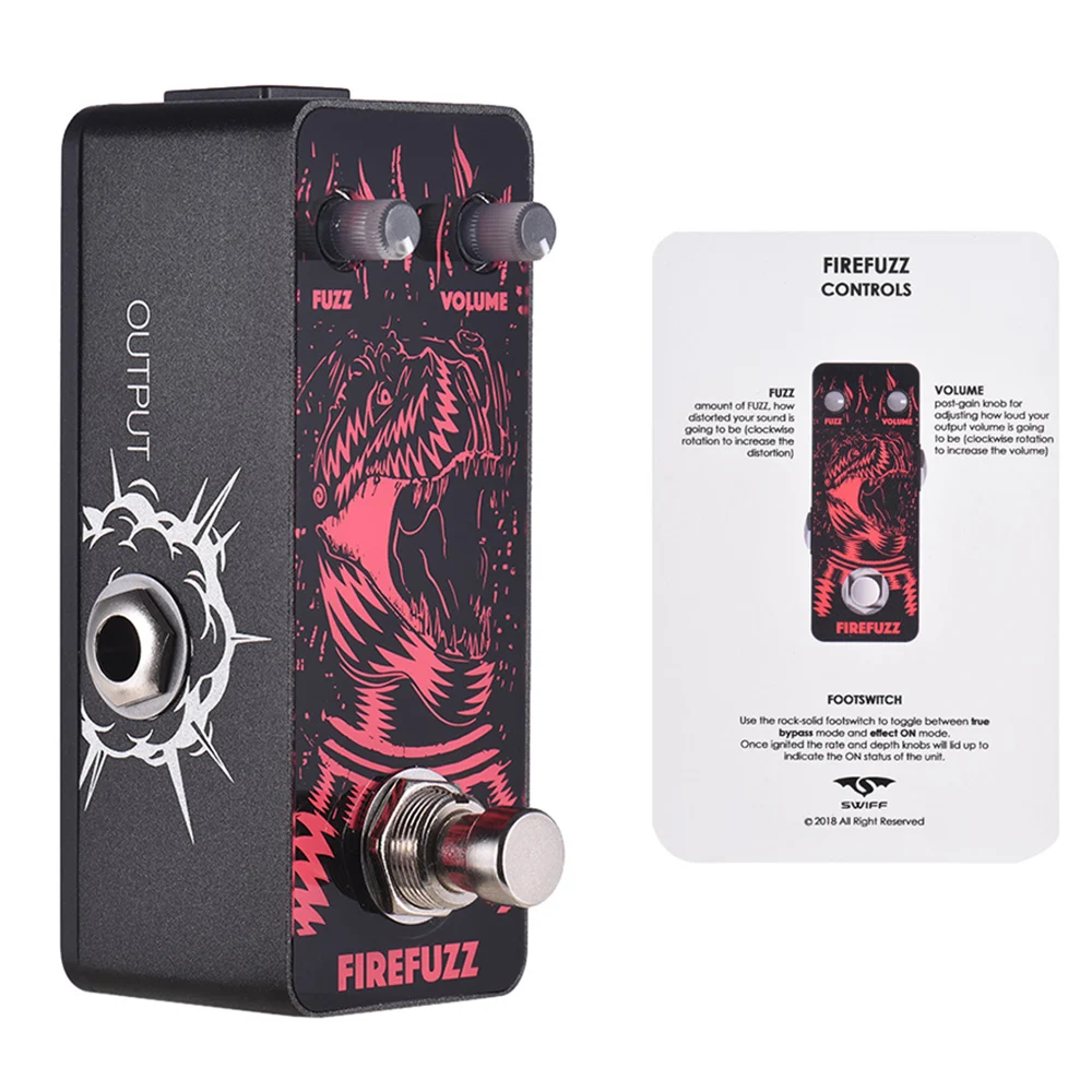 SWIFF AP04 FIREFUZZ гитарная педаль эффектов аналоговая Fuzz гитарная педаль истинный обход металлический корпус для гитары Запчасти и аксессуары
