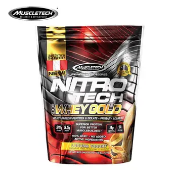 

1Ib of 450g Muscletech Muscle Technology Gold Protein Powder Nitrogen whey protein fitness muscle gain muscle Free shipping