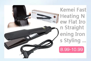 Паровой выпрямитель для волос, утюги для волос, паровые Инструменты для укладки волос, утюжок для увеличения объема, паровой утюжок для волос, портативный Kemei 5