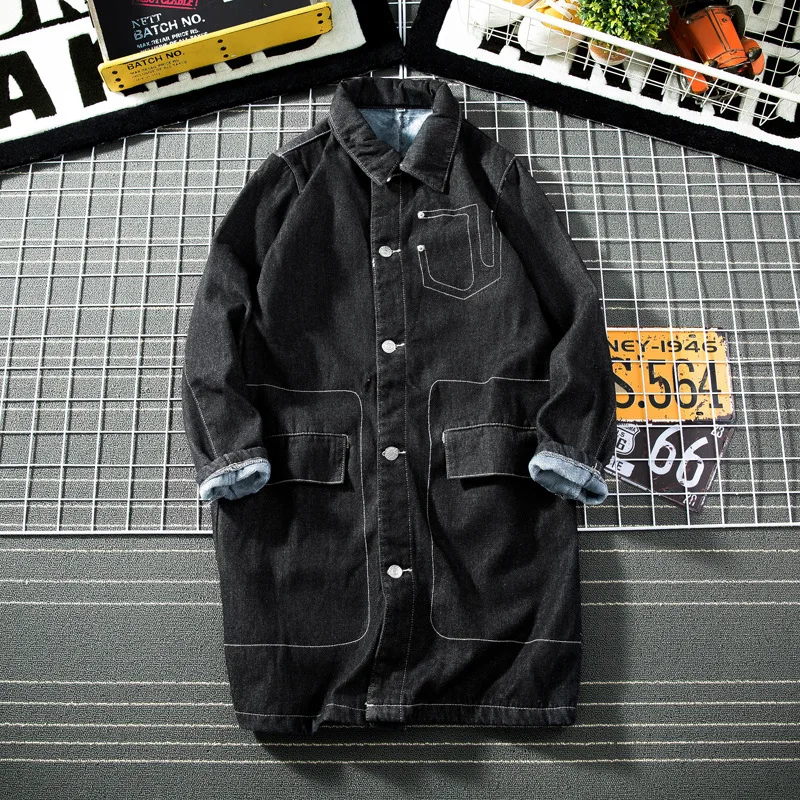

Semi-Grid Guapai Fashion Man Cowboy plus Velvet Jacket 8027-1