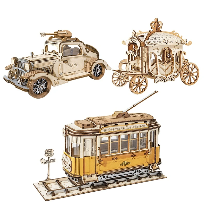 Robotime Rolife Vintage Car Model 3d 