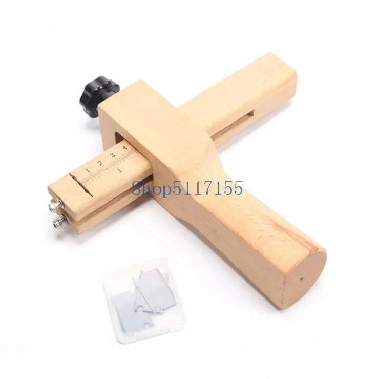 

Professional Wood Adjustable Strip and Strap Cutter Craft Tool Leather Hand Cutting Tools DIY
