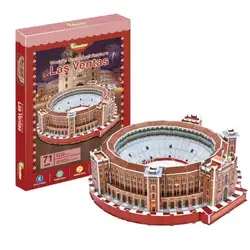 Las Ventas, Испания, Мадрид, архитектура, обучающая 3D Бумага, сделай сам, головоломка 3439, модель, Обучающие комплекты игрушек, детская Подарочная