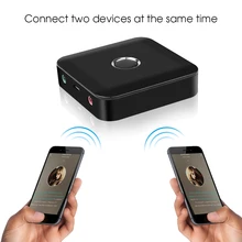 Kebidu 2 в 1 Bluetooth V4.0 беспроводной аудио передатчик получить адаптер стерео музыка поддержка подключения 2 колонки или наушники