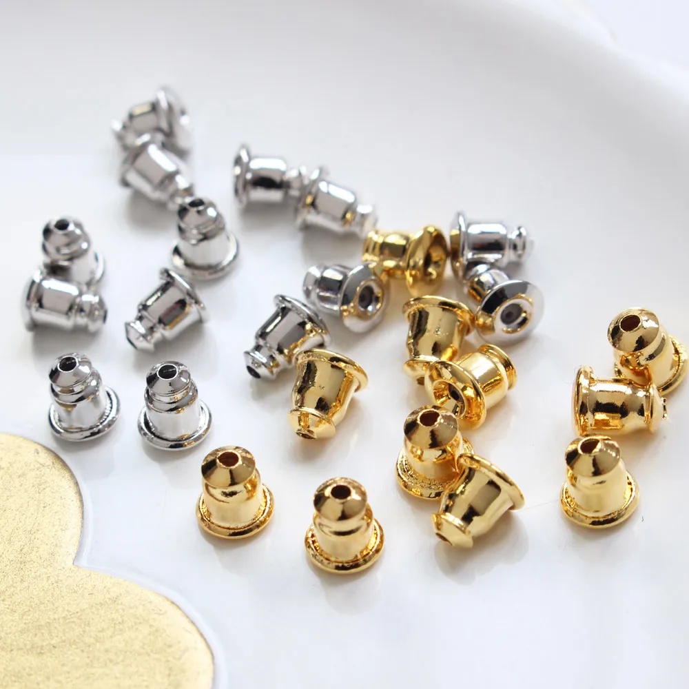

10pcs 5mm 18K Gold Plated DIY Earrings Findings Ear Plug Jewelry Making Supplies Tools Components Accessories