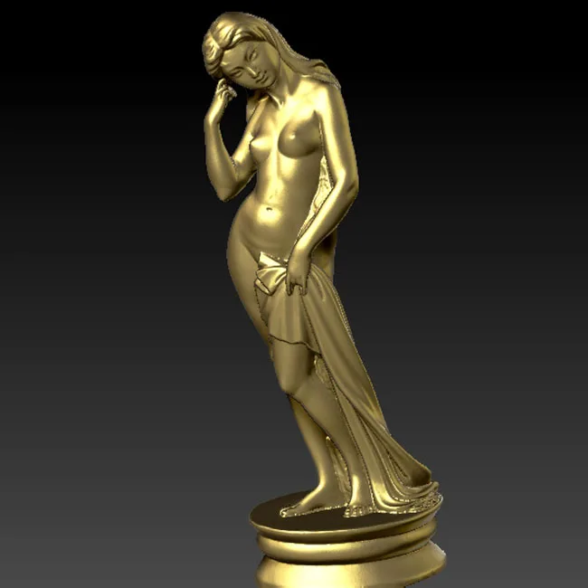 Привлекательная модель скульптуры восточная девушка 3D резная фигурка