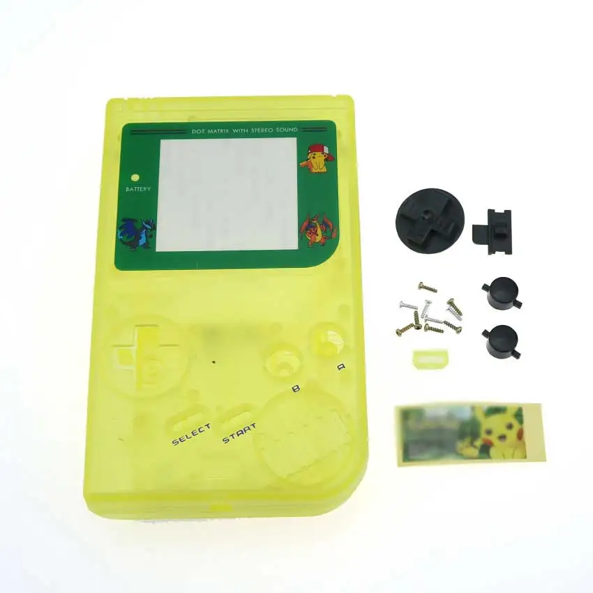 Юйси для GameBoy Классическая игра Замена чехол Пластиковый корпус для nintendo GB корпус консоли - Цвет: Noctilucent yellow