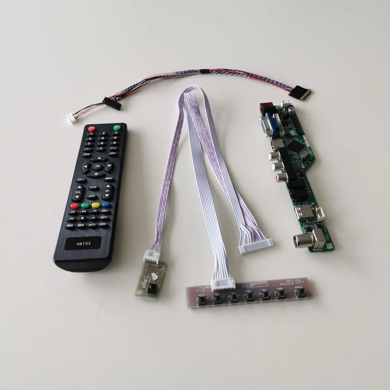 Для B140XTN02.5/iPhone 7 Plus/8 WLED LVDS 40Pin 1366*768 1" ноутбук панель T. V56 дисплейный контроллер привода с поддержкой HDMI VGA USB AV RF DIY kit