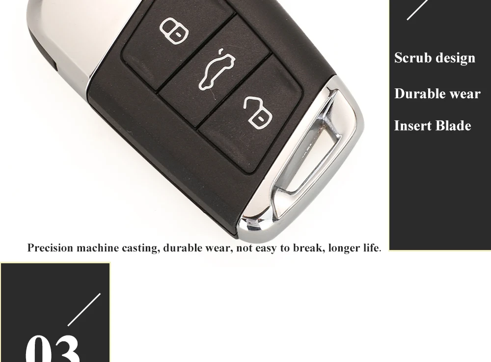 Keyforkess Smart Remote Key 3 pulsanti 315Mhz / 434MHz FOB per Volkswagen VW Magotan B8 Superb A7 Passat Variant 2015-2019 Sostituzione 12 Keyforkess Smart Remote Key 3 pulsanti 315Mhz / 434MHz FOB per Volkswagen VW Magotan B8 Superb A7 Passat Variant 2015-2019 Sostituzione - H0ebeec985f324465bd5585656a81bc98K