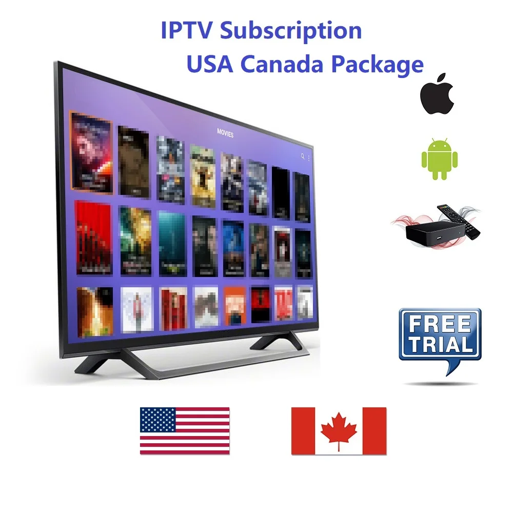 

USA Canada IPTV subscription 12 months Sport Family Kids Premium Local News PPV Canada France