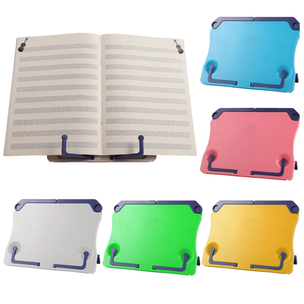 

Portable Folding Tabletop Music Rack Adjustable Book Piano Music Score Reading Sheet Stand Holder Support Bookend Bookstand