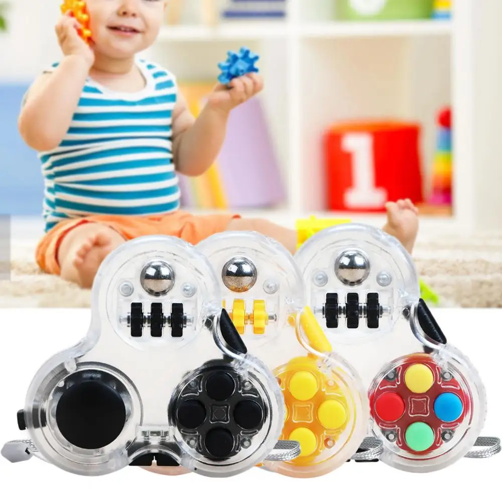 Fidget Pad Toys Anti Stress Relief Vibrant Color Finger Flexibility Hand Toys Fidget Pad for Adult Children Relax