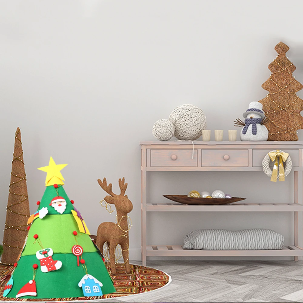 3D украшения для рождественской елки Детские DIY креативные рождественские вечеринки дети операционные навыки раннего образования рождественские подарки