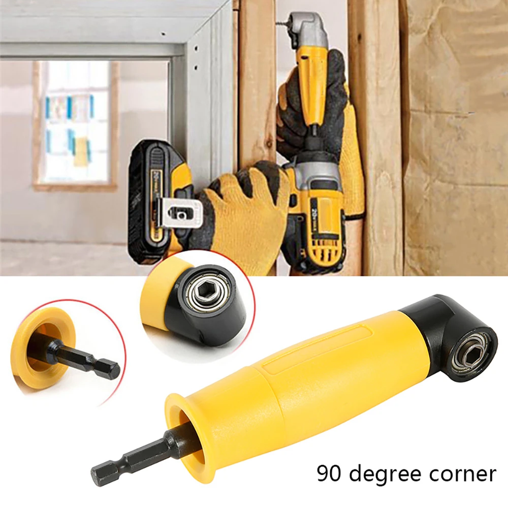 90 Degree Drill Bit Holder Right Angle Extension Driver Electric Screwdriver