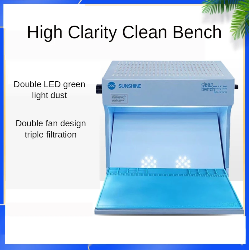 Newest SS-917C Dust Free Working Room Anti Dust Working Bench Adjustable Wind Cleaning Room With Dust Checking Lamp Sunshine newest extruder v1 5 with motor direct drive for voron 2 4 creality3d cr 10 ender3 pro blv 3d printer