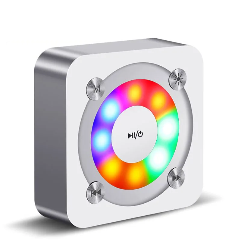 Беспроводной Bluetooth динамик семь цветов маленький стальной пистолет звук