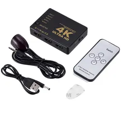 3/5 Port HDMI-Compatible Switch 1080p 4k Selector Splitter Hub with IR Remote Controller for HDTV DVD BOX Switcher 3/5 Port HDMI-Compatible Switch 1080p 4k Selector Splitter Hub with IR Remote Controller for HDTV DVD BOX Switcher