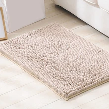 Нескользящий коврик для ванной комнаты, коврик для двери из мягкой синели, твердый ворсистый коврик для кухни, прихожей, гостиной, спальни