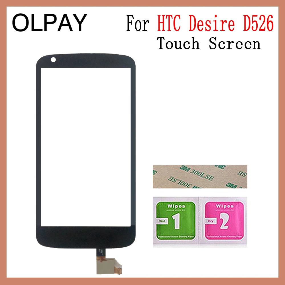 Black No Tools OLPAY 4,7 ''для htc Desire 526 D526 526G D526H сенсорный экран дигитайзер панель запасные части сенсорный экран Переднее стекло объектив сенсор - Цвет: Black No Tools