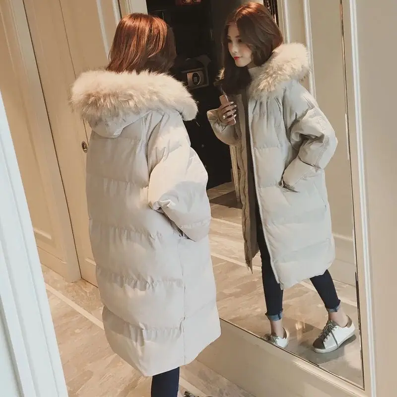

Winter Korean-style Style down Jacket Cotton-padded Clothes Winter Coat Thick Cotton-padded Jacket Students Large Size South Kor