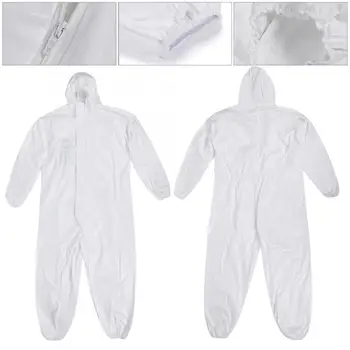 

Disposable Quarantine Protective Clothing Safety Coverall Suit Safety Work Isolation Clothing Hooded Protective Jumpsuit