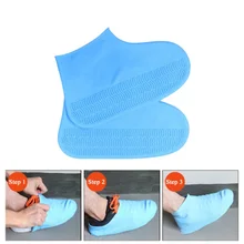 Водонепроницаемый чехол для обуви унисекс силиконовый защитный чехол для обуви непромокаемые сапоги для дома на открытом воздухе дождливый день многоразовые Нескользящие дождевые бахилы