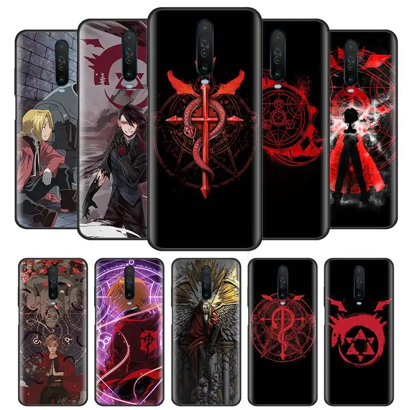 Fullmetal Alchemist Case for Xiaomi Redmi Note 9S 9 8T 8 Pro Max 7 K20 K30 5G 7A 8A 9A 9C Cover Black Phone Coque Fullmetal Alchemist Case for Xiaomi Redmi Note 9S 9 8T 8 Pro Max 7 K20 K30 5G 7A 8A 9A 9C Cover Black Phone Coque
