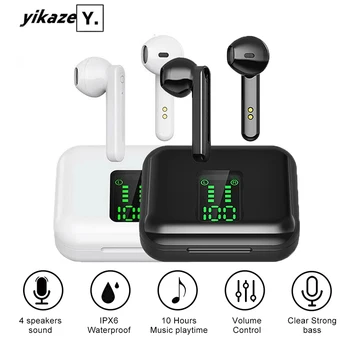 

X15 TWS Smart Phone Bluetooth Earphones Wireless Headphones LED Display Bluetooth 5.0 Sport Headset Earbuds with Earphones Case