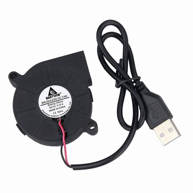 1 шт. центробежный вентилятор 5 В USB 50 х15 мм см|fan 5cm|dc cooling fancentrifugal fan |