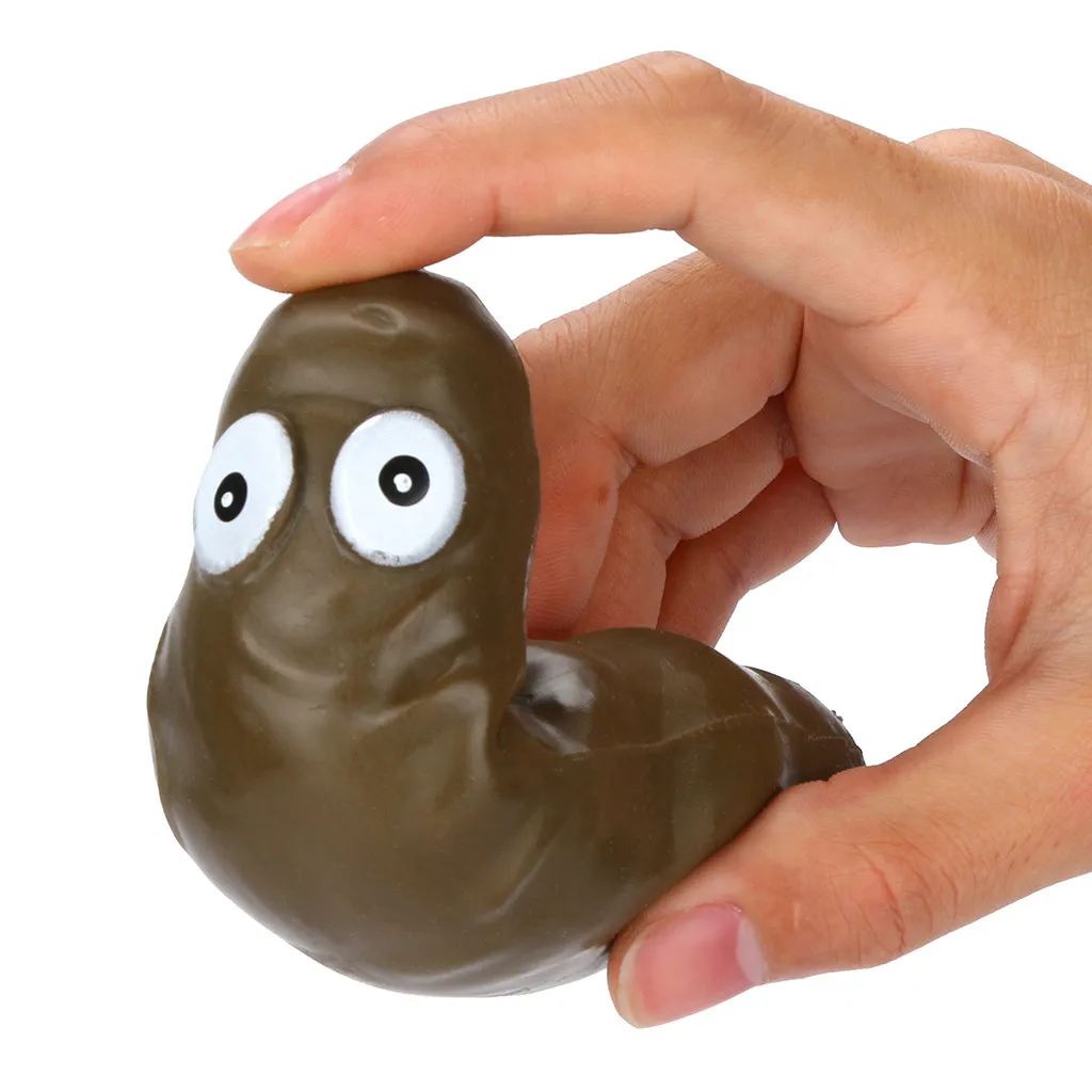 Squishies медленно поднимающаяся Новинка Squeeze Turd эластичный Poo снятие стресса сжимающая ручная игрушка шалость игрушечная какашка Забавный подарок W1211
