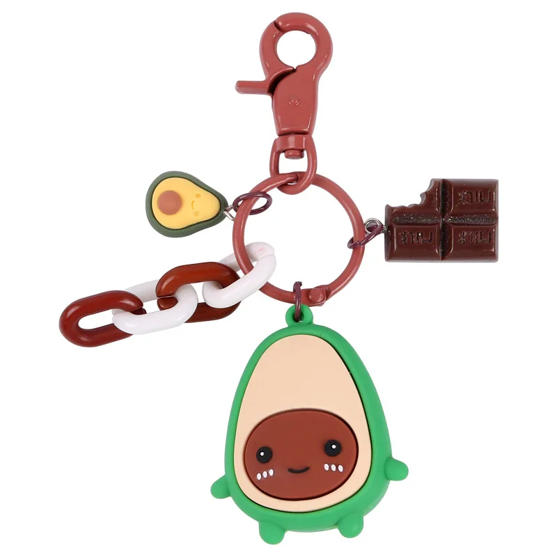 2019 новый милый фруктовый брелок для ключей авокадо в форме сердца ручной работы