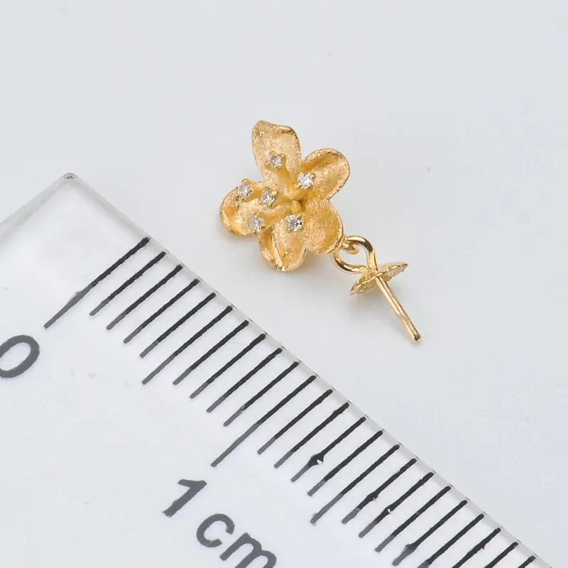 US $100.80 Solid 18K Yellow Gold for DIY Jewelry Accessories Pendant Clasp Connector Clip Clasp Pinch Clip Bail Pendant Bail Bead